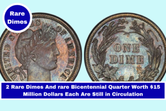 2 Rare Dimes And rare Bicentennial Quarter Worth $15 Million Dollars Each Are Still in Circulation